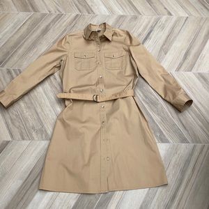 Anne Klein Utility Shirtdress.  Khaki.  Size 16 US.